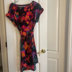 Sheath dress with tie back